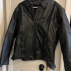 Women’s Black Leather Jacket